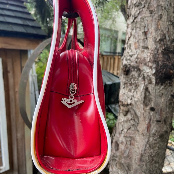 PONY Vintage Red Y2K Vinyl Mini Bag - Picture 4 of 11